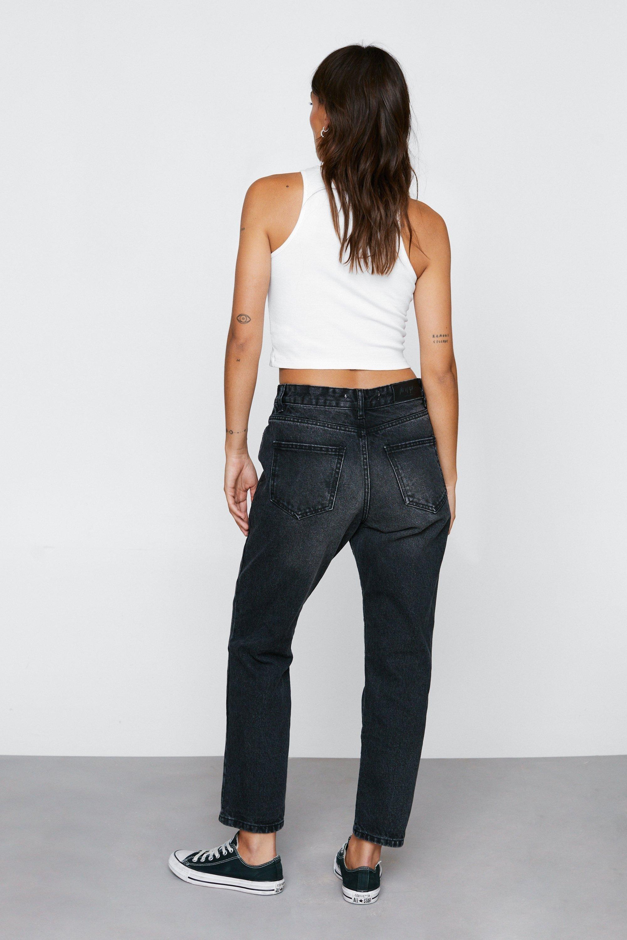 Petite best sale denim trousers